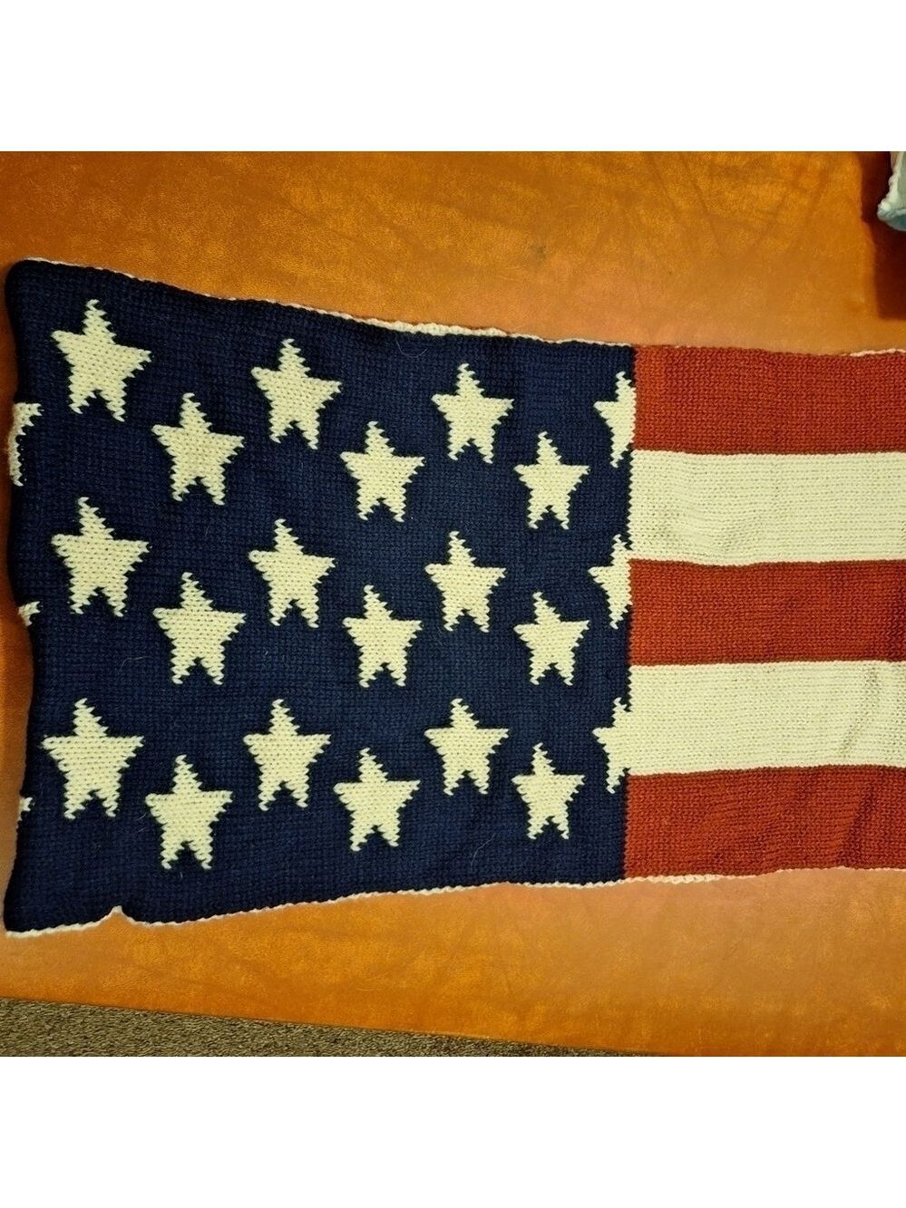 Stars Stripes USA Knit Circle Scarf